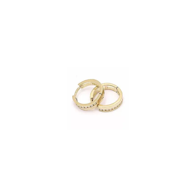 Gold Creolen in 14 Karat Gold mit 