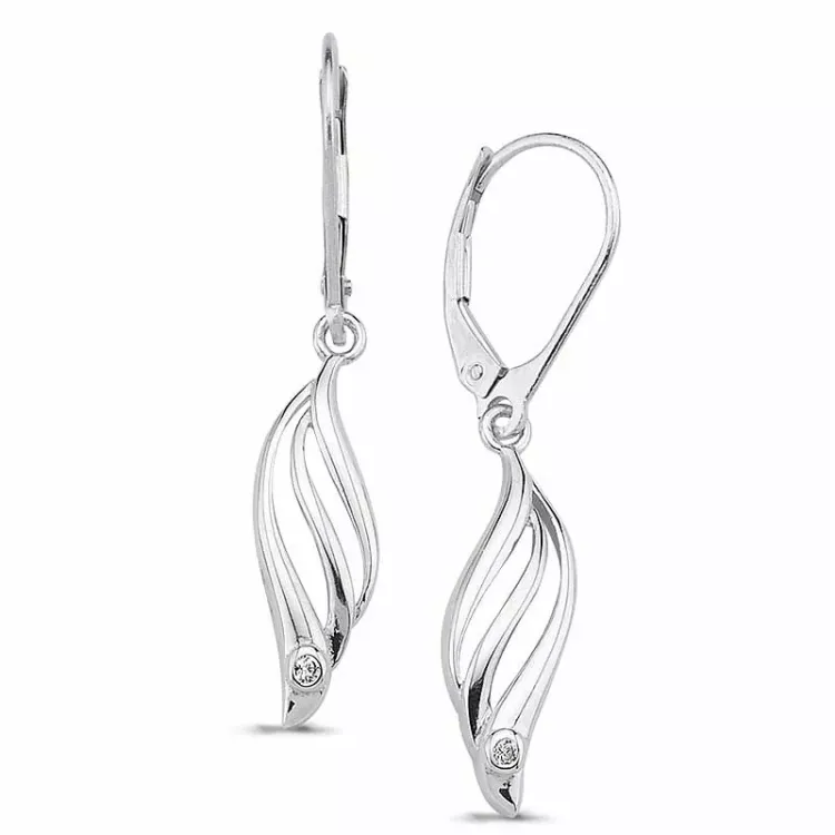 Zirkon Ohrringe in Silber