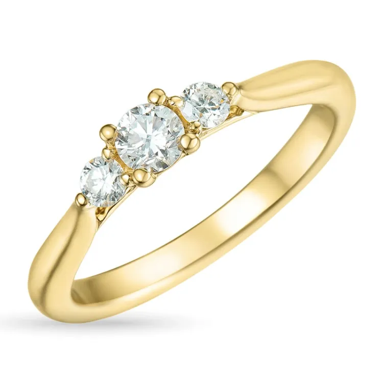 Zirkon Ring aus 9 Karat Gold