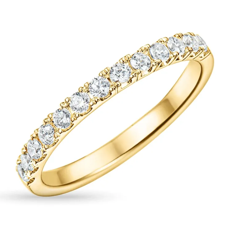 Zirkon Goldring aus 9 Karat Gold