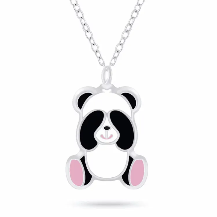 Panda Halskette aus Silber und Anhänger aus Silber - Little Ones