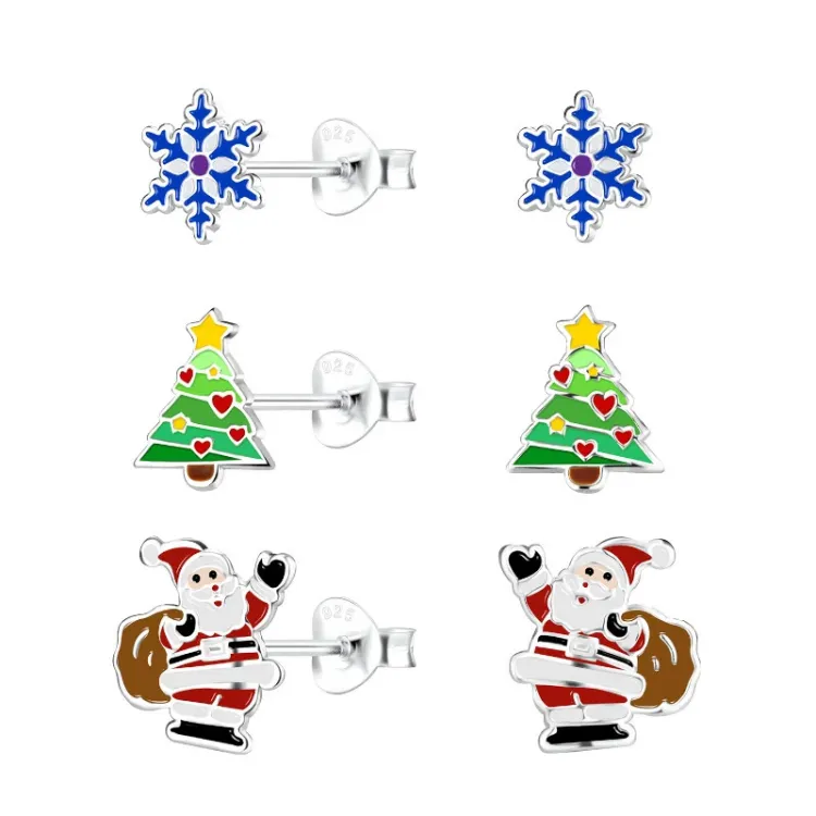 Weihnachten Kinderohrringe in Silber - Little Ones