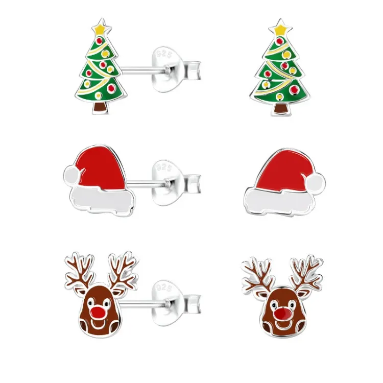 Weihnachten Kinderohrringe in Silber - Little Ones