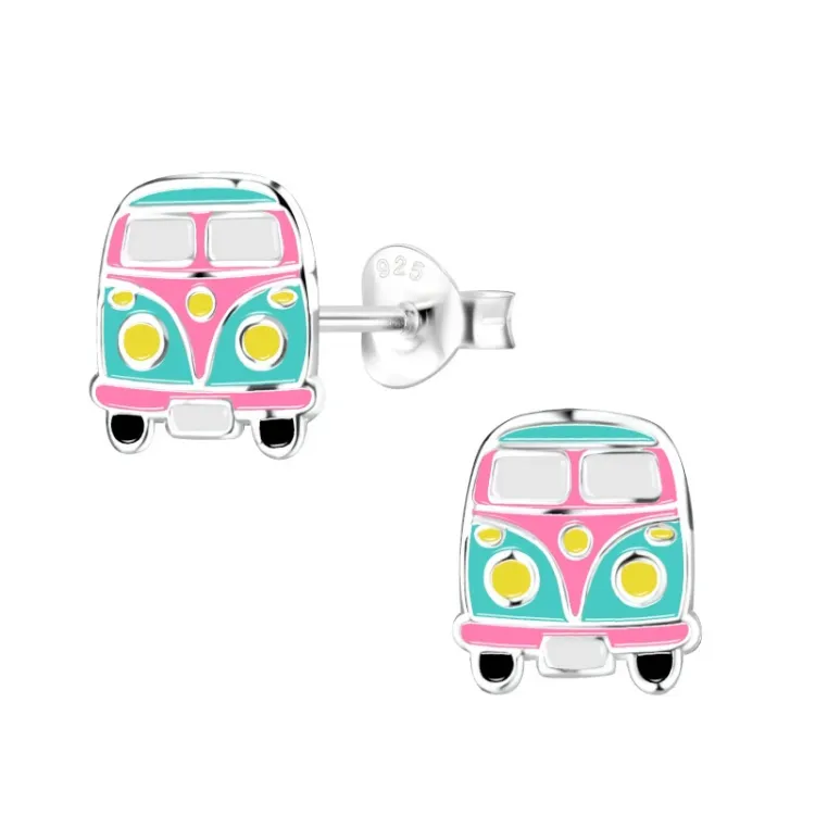 Auto Kinderohrringe in Silber - Little Ones