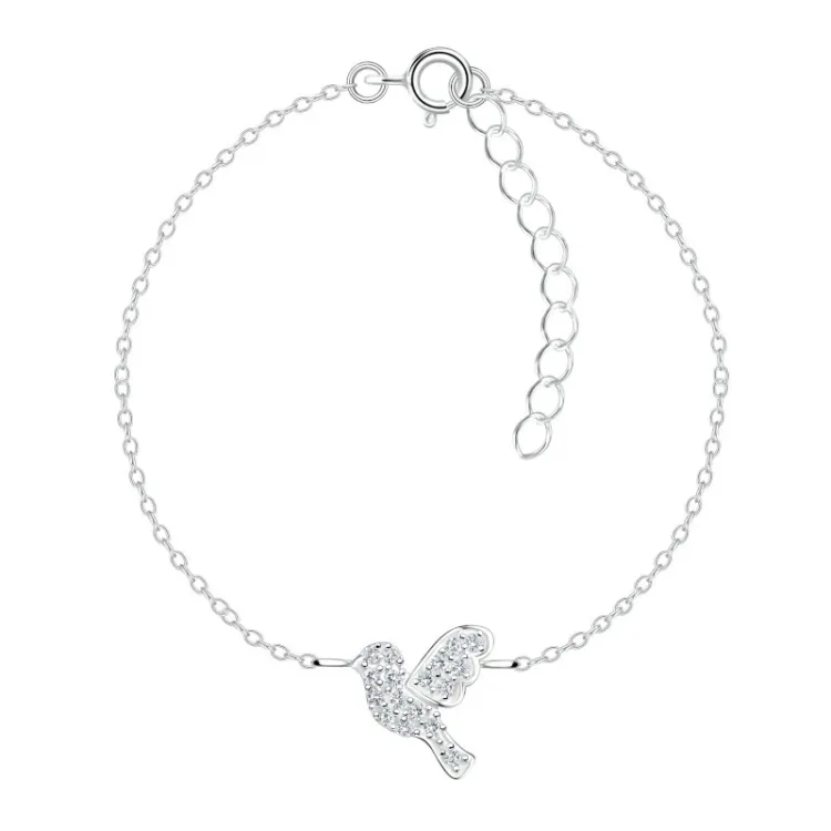 Vogel Kinderarmband aus Silber - Little Ones