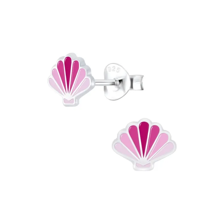 Schale Kinderohrringe in Silber - Little Ones