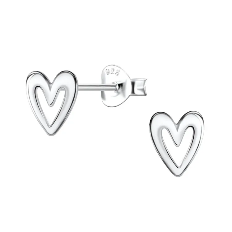 Herz Ohrringe in Silber - Little Ones