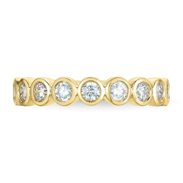 Zirkon Goldring aus 9 Karat Gold