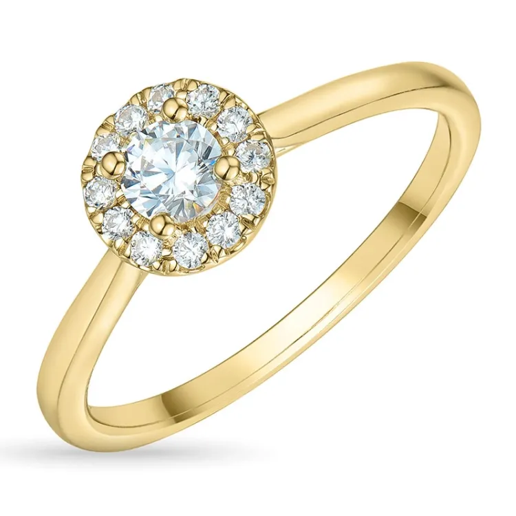 Zirkon Ring aus 9 Karat Gold