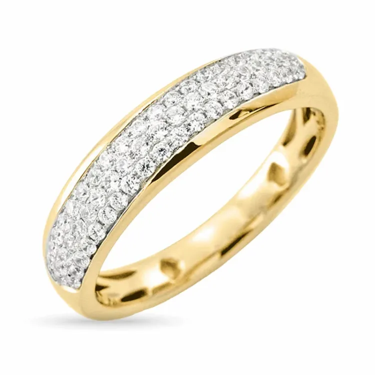 Diamant Goldring in 14 Karat Gold 0,30 ct