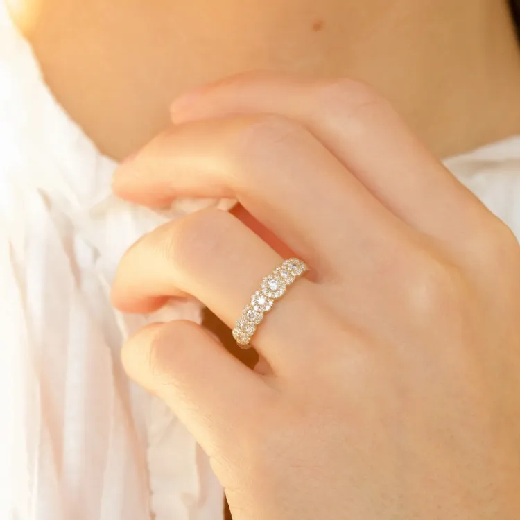 Brillant Diamantring in 14 Karat Gold 0,56 ct