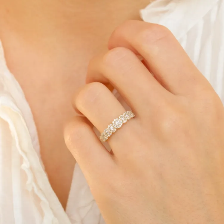 Brillant Diamantring in 14 Karat Gold 0,56 ct