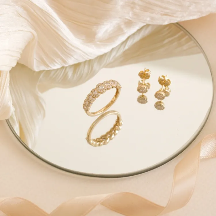 Brillant Diamantring in 14 Karat Gold 0,56 ct