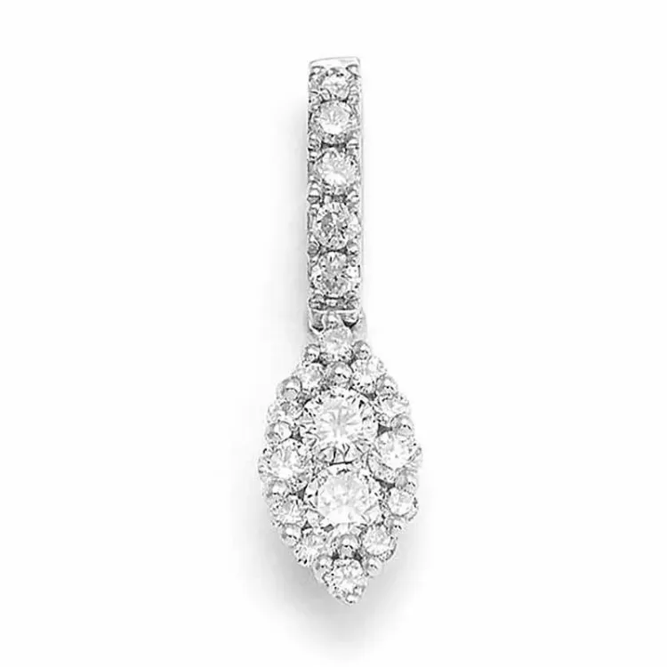 Diamantanhänger in 14 karat Weißgold 0,26 ct