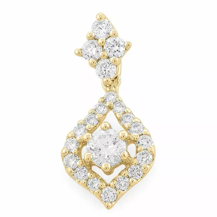 Diamantanhänger in 14 karat Gold 0,51 ct