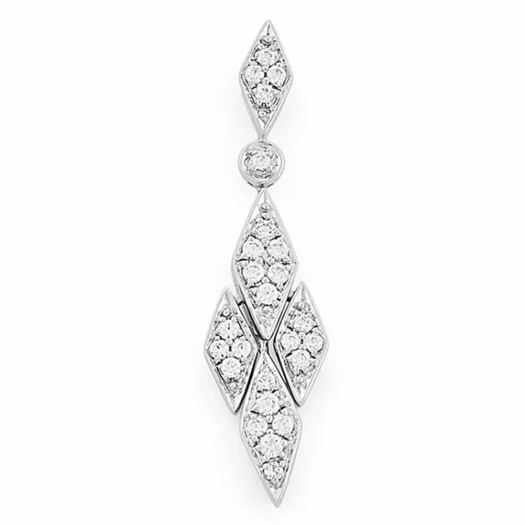 Diamantanhänger in 14 karat Weißgold 0,37 ct