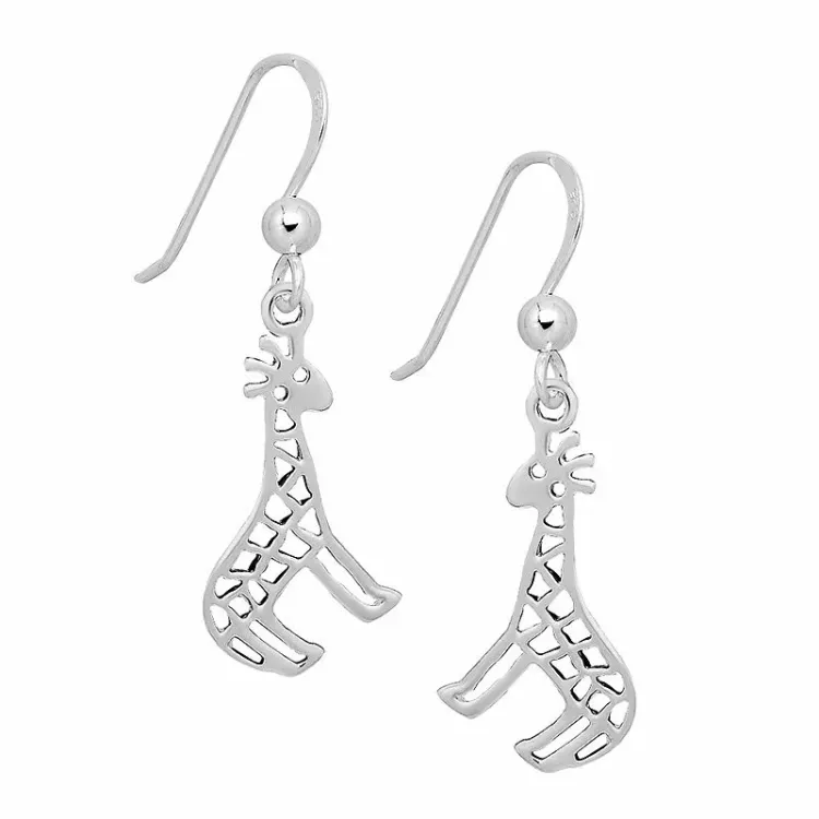 Giraffe Ohrringe in Silber - Little Ones