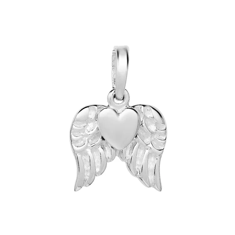 Herz Engel Anhänger aus Silber