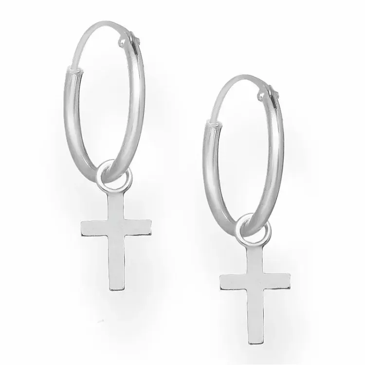 Kreuz Kreole in Silber - Amoré