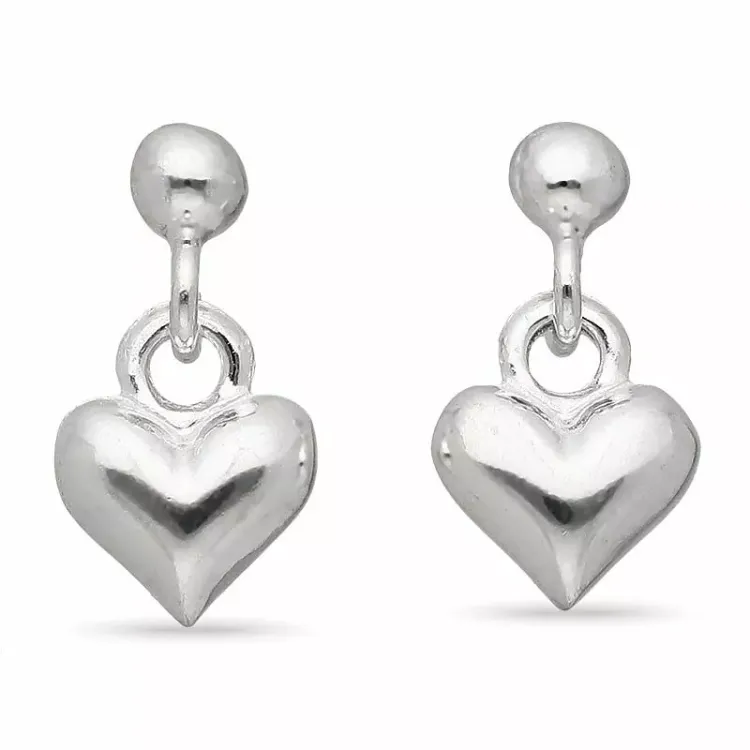 Herzen Ohrringe in Silber - Amoré