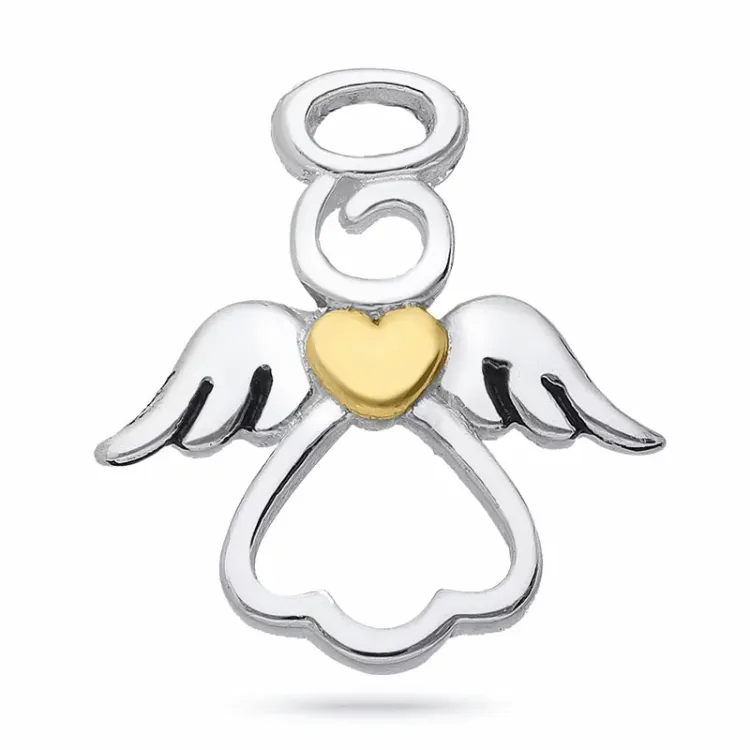 Engel Anhänger aus vergoldetem Sterlingsilber und Silber - Little Ones