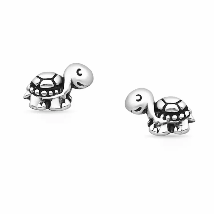Schildkröte Ohrstecker in Silber - Little Ones