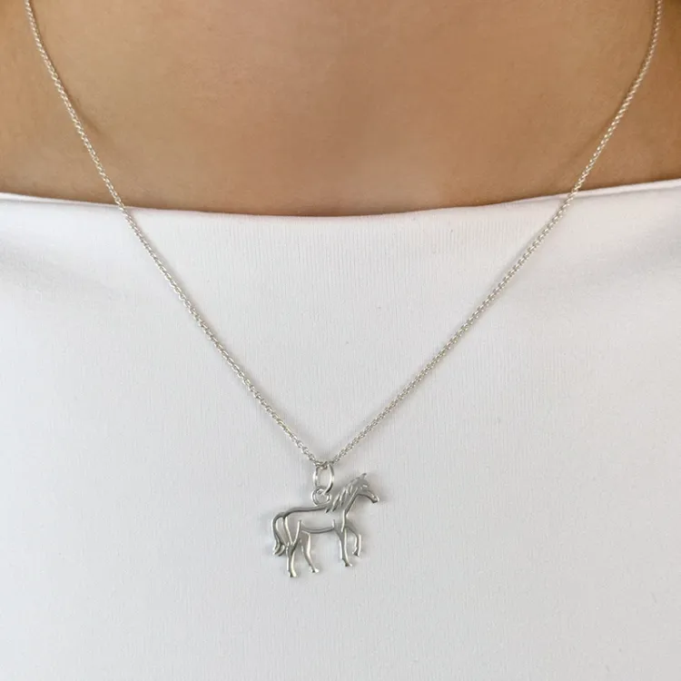 Pferde Anhänger aus Silber