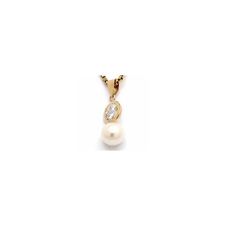 Perle Gold Anhänger aus 9 Karat Gold