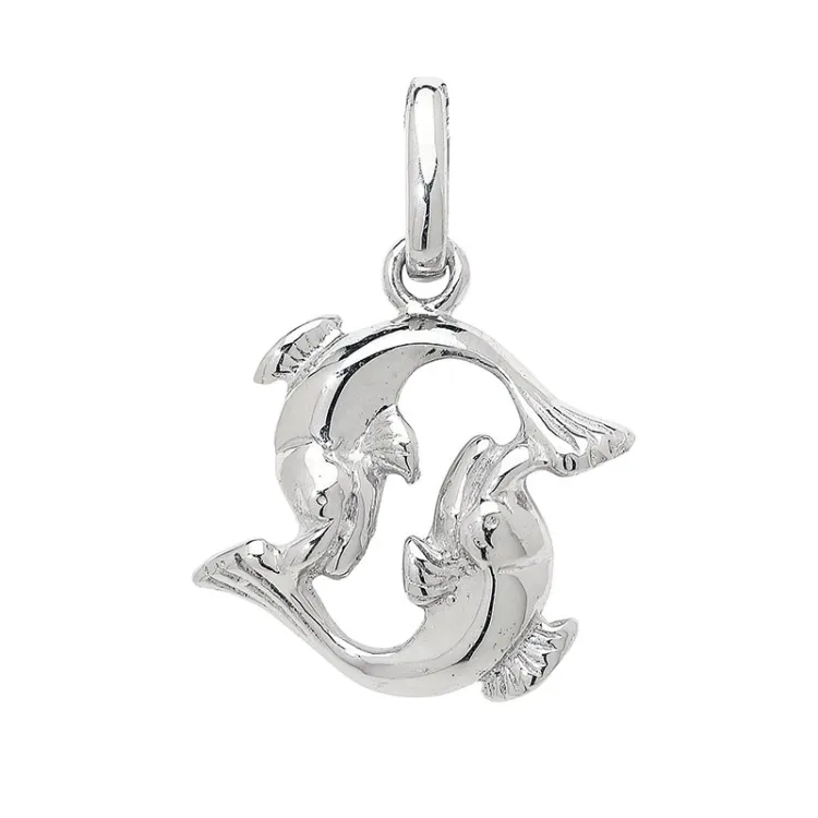 sternzeich fische Anhänger aus Silber