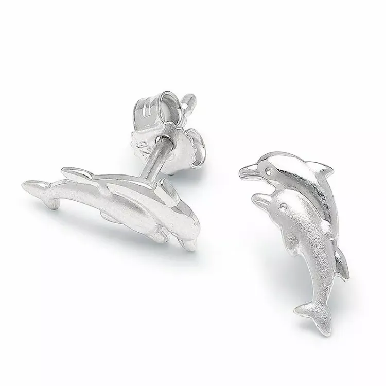 Delfin Ohrstecker in Silber - Little Ones