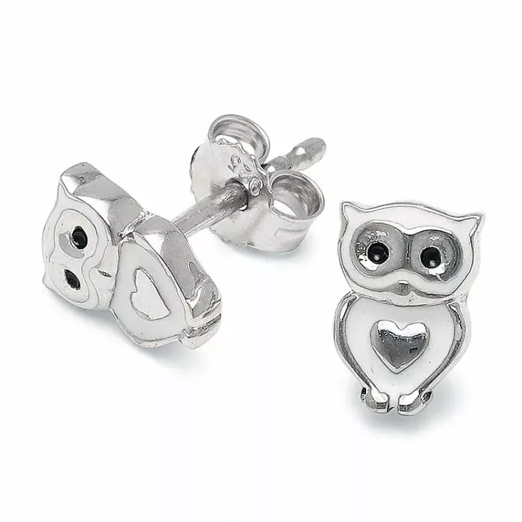 Eule Ohrstecker in Silber - Little Ones