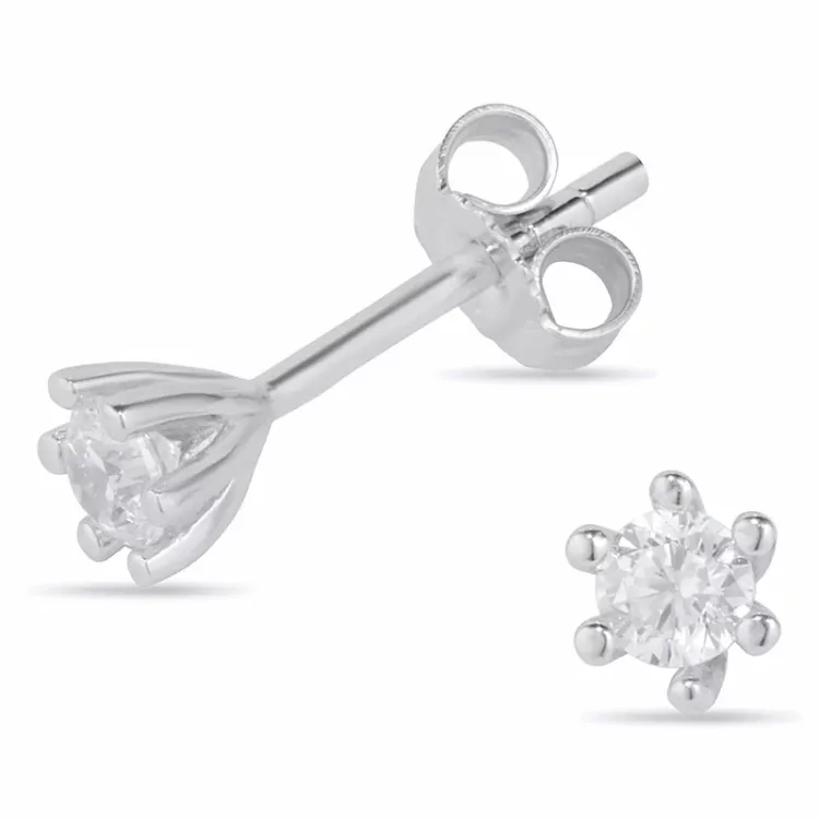 4-4,5 mm Ohrstecker in Silber