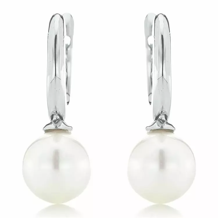 Perle Ohrringe in Silber