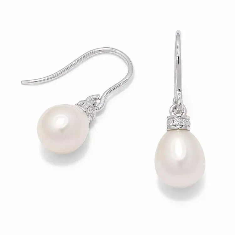 Perle Ohrringe in Silber