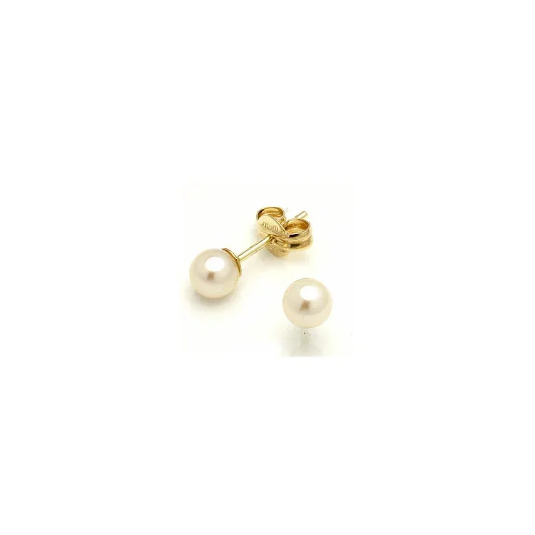 Perleohrstecker in 14 Karat Gold