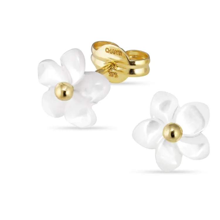 Perlmutt Ohrringe in 9 Karat Gold mit Perlmutt - Gold Collection