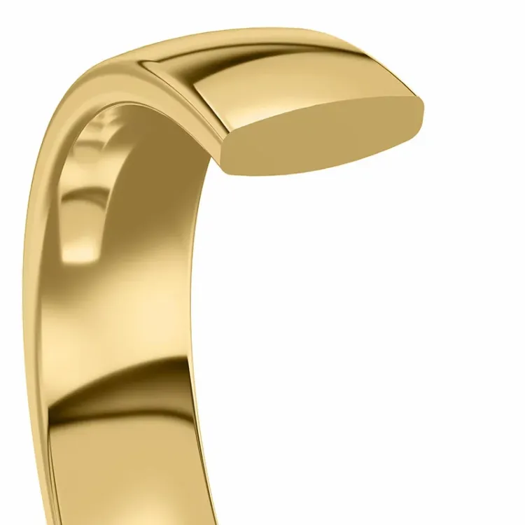 6 und 5 mm trauringe aus 9 Karat Gold - set