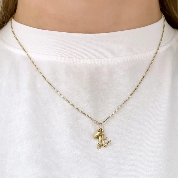 Glaube-Hoffnung-Liebe Anhänger aus 9 Karat Gold - Amoré