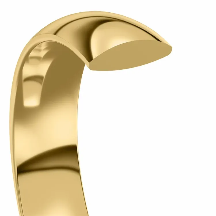 breit 6 mm Trauring aus 14 Karat Gold