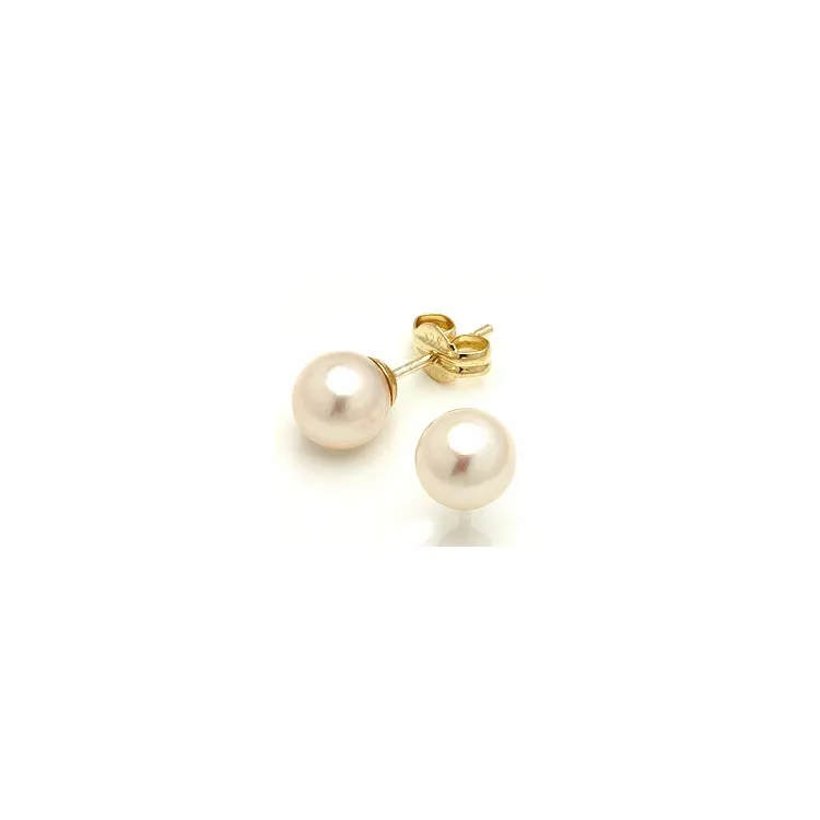 Perleohrringe in 14 Karat Gold