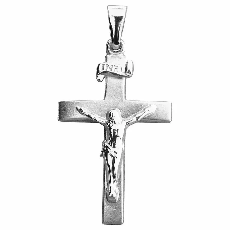 Jesus Kreuz Anhänger aus Silber - Amoré