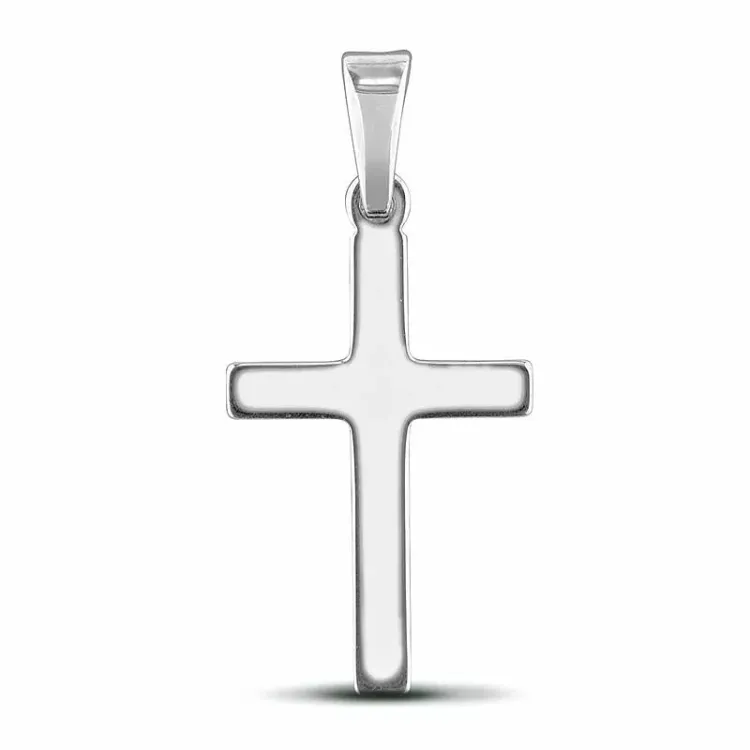 12 x 18 mm Kreuz Anhänger aus Silber - Amoré