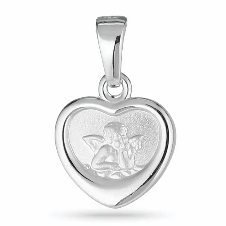 Herz Engel Anhänger aus Silber