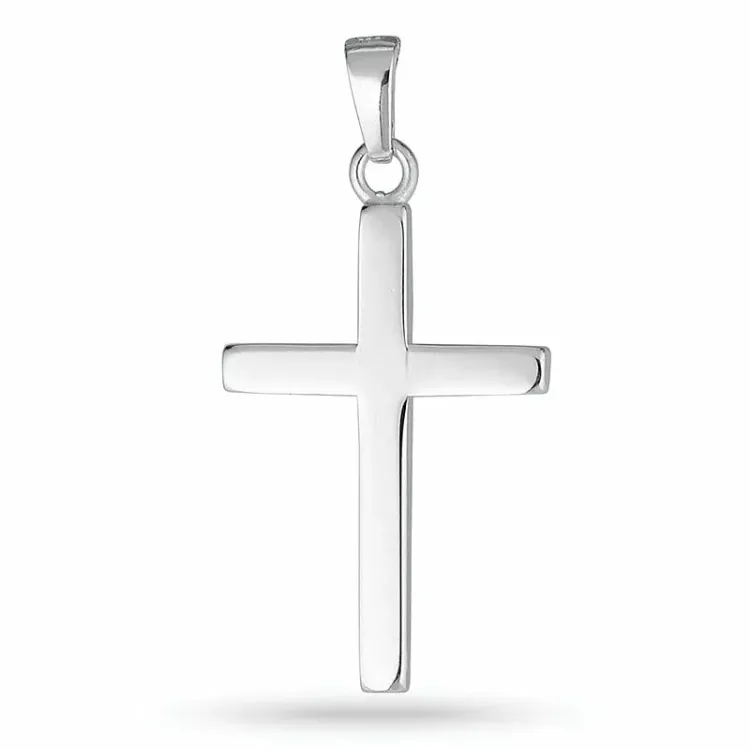16,5 x 24,5 mm Kreuz Anhänger aus Silber - Amoré