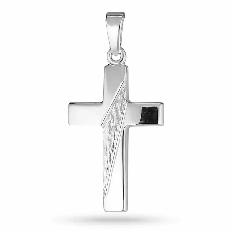 Kreuz Anhänger aus Silber - Amoré