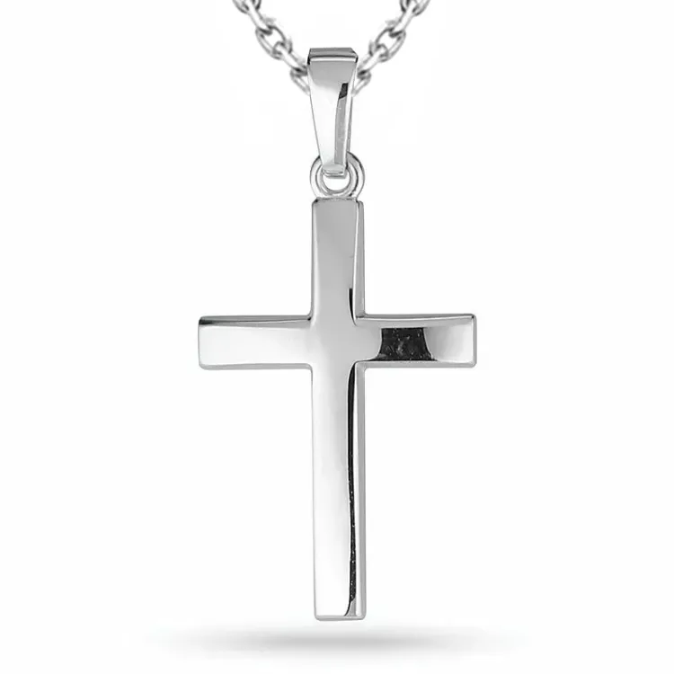 Kreuz Halskette aus Silber und Anhänger aus Silber - Amoré