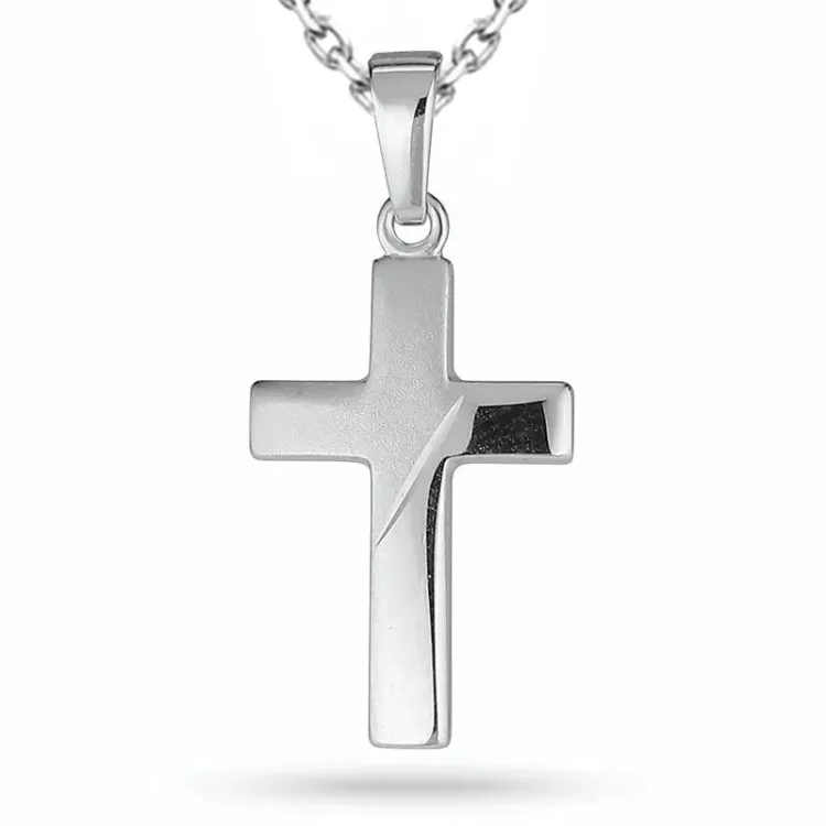 Kreuz Halskette aus Silber und Anhänger aus Silber - Amoré