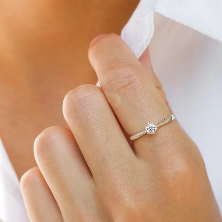 Zirkon Ring aus Silber