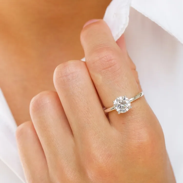 Zirkon Solitärring aus Silber