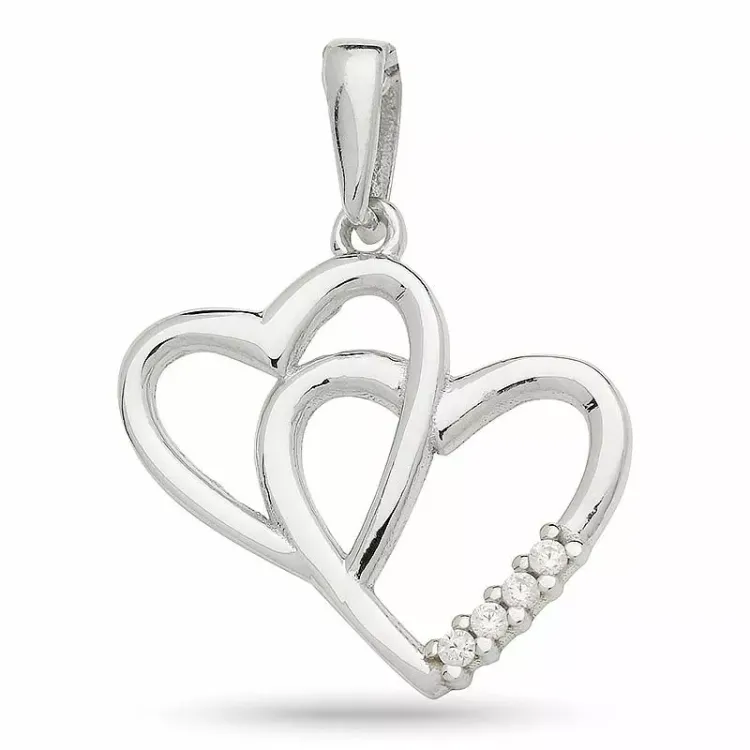 Kollektionsmuster Herz Anhänger aus Silber